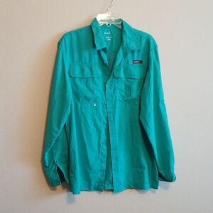 Swiss Alps Ventilation Fishing Hunting Tab Sleeve Shirt Men's Size M